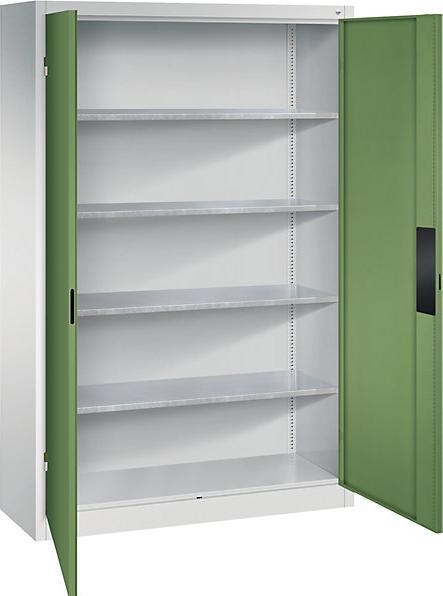 Light grey RAL 7035, Reseda green RAL 6011