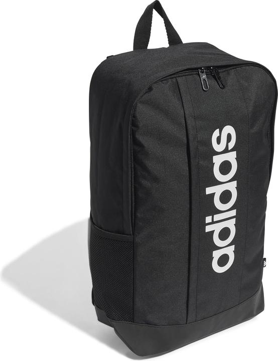 Actual product image adidas LINEAR BACKPACK, unisex backpack, black/black/white, 18.56 L - JD9556 (18.56 l)