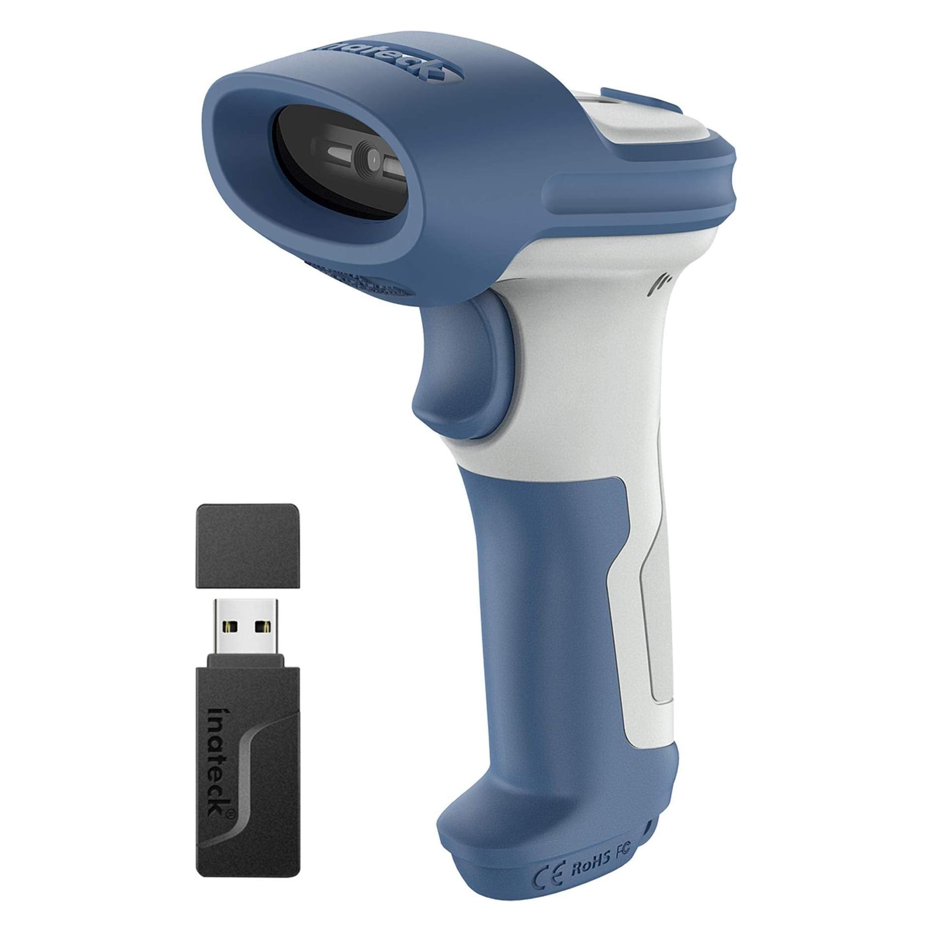 Inateck Barcode Scanner (1D-Barcodes, 2D-Barcodes) (BCST-73_WHITE BLUE)
