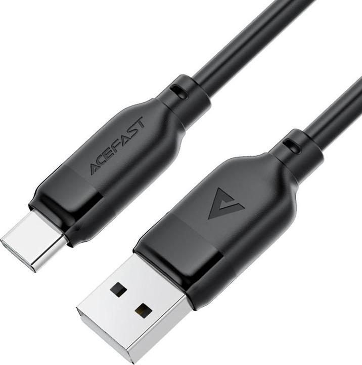 Acefast - Data Cable (C16-04) - Fast Charging, USB to Type-C, 3A, Bend-Resistant, 1.2m - Black (1.20 m)