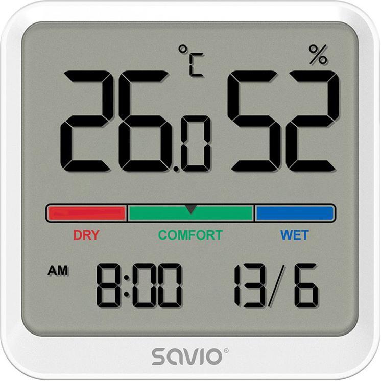 Savio CT-01/W, Thermometer + Hygrometer, Weiss