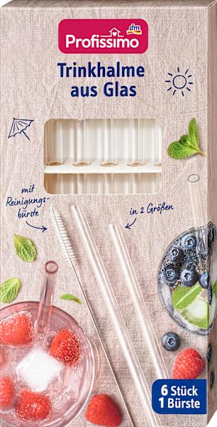 Produktbild dm Profissimo Trinkhalme aus Glas (6 x)