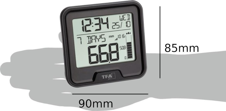 Image du produit TFA Pluviomètre radio à goutte