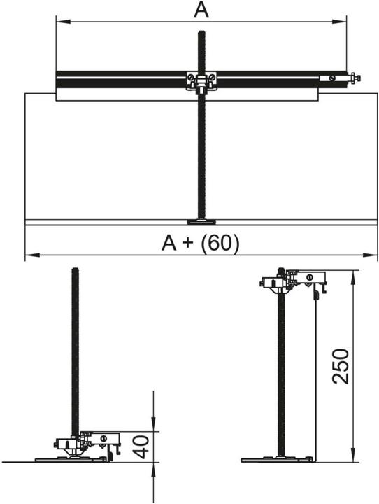 Immagine prodotto OBO Bettermann OBO OKA-G40040240FBR Ramo a destra per OKA-G+OKA-W St FS