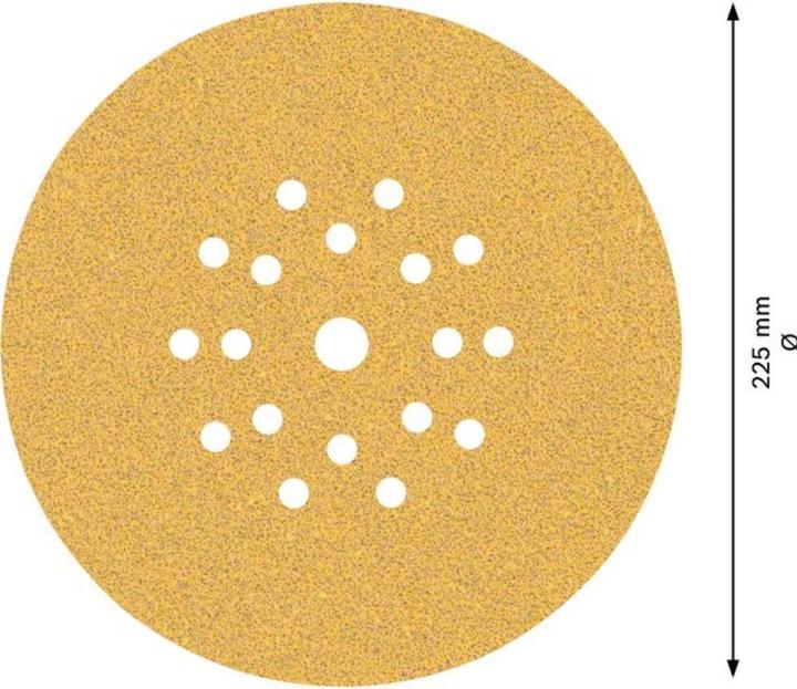 Produktbild Bosch Professional Zubehör EXPERT C470 Schleifpapier mit 19 Löchern für Trockenbauschleifer, 225 mm, G 60, 25-tlg. (60)