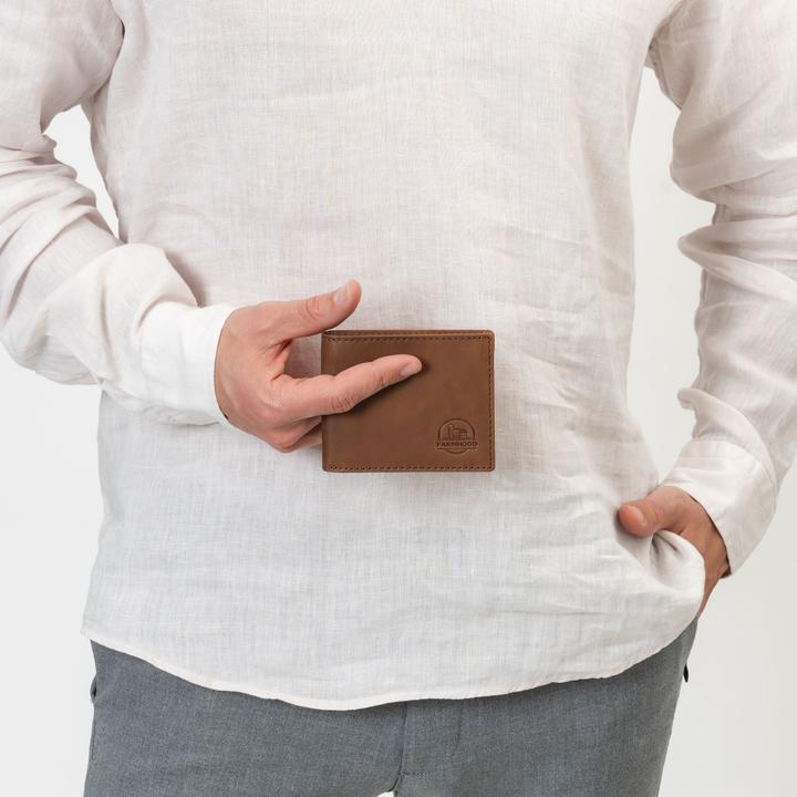 Actual product image Farmhood Nashville wallet RFID protection leather 11 cm