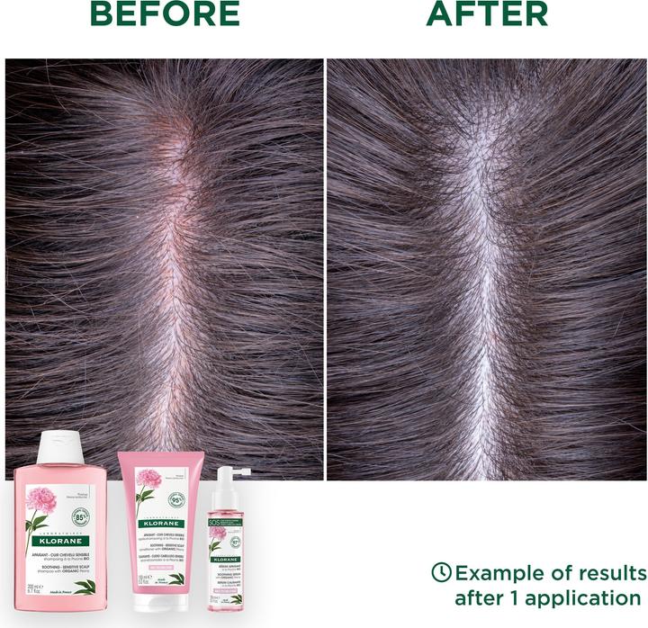 Produktbild Klorane Beruhigendes Shampoo mit BIO-Pfingstrose (200 ml, Flüssiges Shampoo)