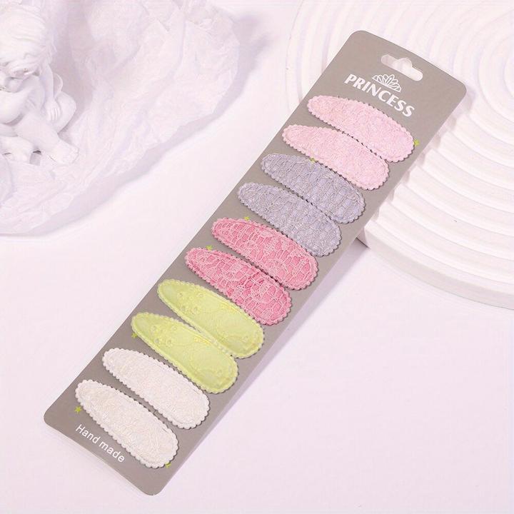 Actual product image Activity Board 10 Stück Baby gestreifte karierte florale Haarspangen, dekorativer Haarschmuck (10 pcs.)