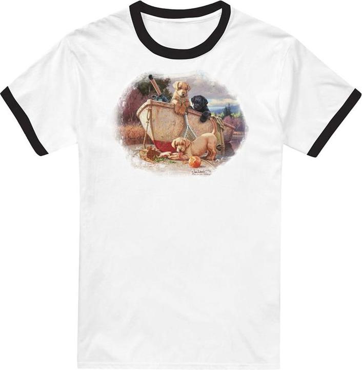 Produktbild Wildlife Lunch Break Lab Pups TShirt RingerStil (S)