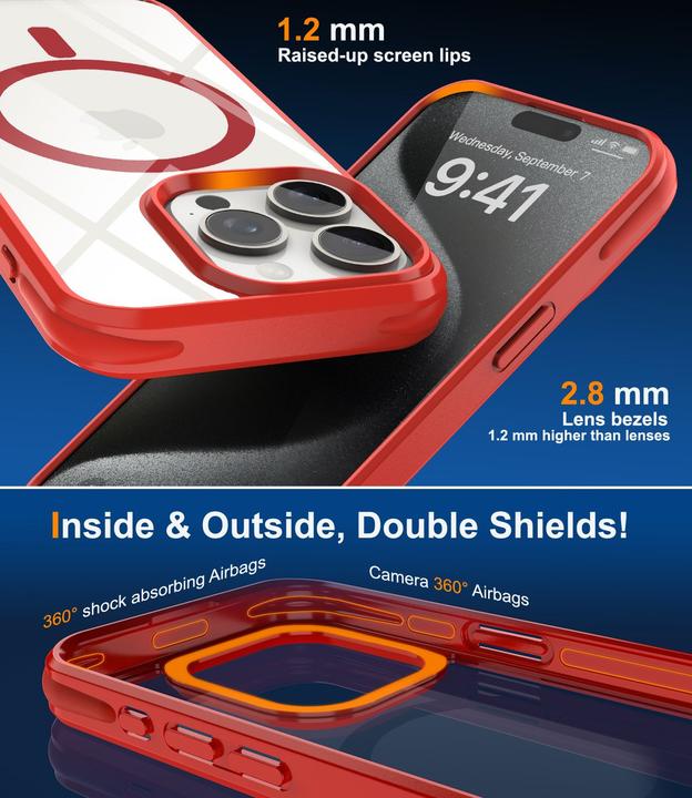 Produktbild Cadorabo iPhone 15 PRO MAX Hülle MagSafe kompatibel Case (Apple iPhone 15 Pro Max)