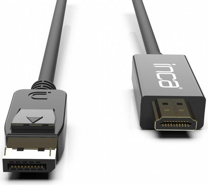 Actual product image Inca DisplayPort to HDMI,cable length 1.8 m,10.2 Gbit/s (max.) (1.80 m)