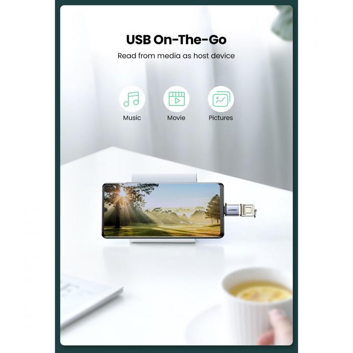 Produktbild Ugreen USB-C 3.1 zu USB-A 3.0 Buchse Adapter (USB Typ C, USB-A)
