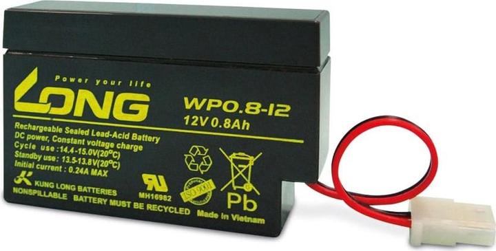 Produktbild Kung Long Blei-Akkumulator WP0.8-12, 12 V-/0,8 Ah (12 V, 0.80 Ah)