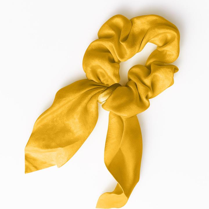 Immagine prodotto Avizar Scrunchie Satinstruktur Schmetterlingsform Mariposa (Elastico per capelli)