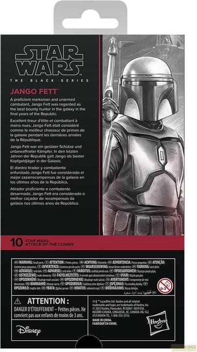 Produktbild Hasbro Star Wars Episode II Black Series Actionfigur Jango Fett 15 cm