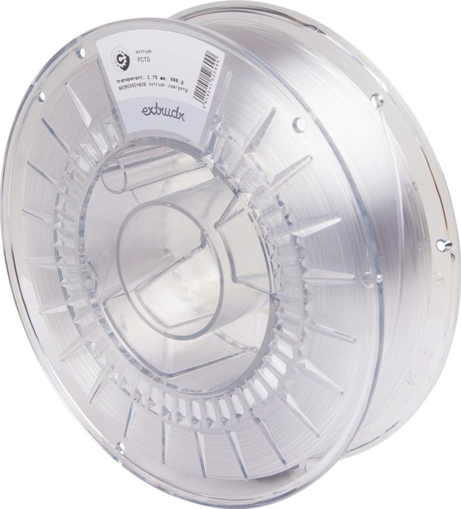 Actual product image Extrudr Filament PCTG Nature Transparent 1.75mm 800g (PCTG, 1.75 mm, 800 g, Transparent)