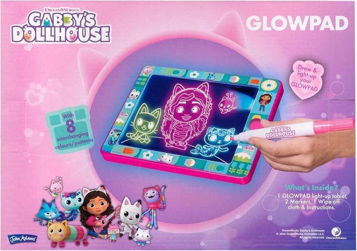 Actual product image John Adams Gabby's Dollhouse Glowpad Zeichentablett