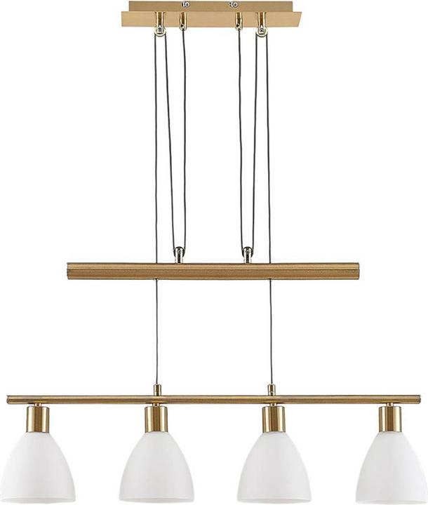 Produktbild Lindby Simeon Pendelleuchte White/Brass (E14)
