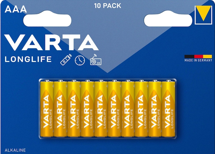 Varta Longlife Extra (10 pz., AAA, 1200 mAh)