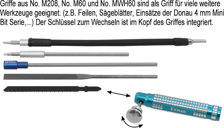 Immagine prodotto Donau Set 6 lime ad ago con supporto in metallo (160 mm)