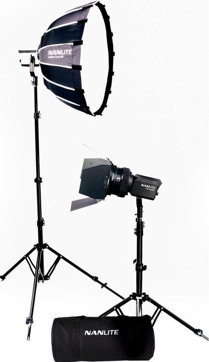 Produktbild Nanlite Forza 60 LED Dual Kit w/ Case/LGHT STND/Frsnel/SFTBX (Studioleuchte, Videoleuchte)