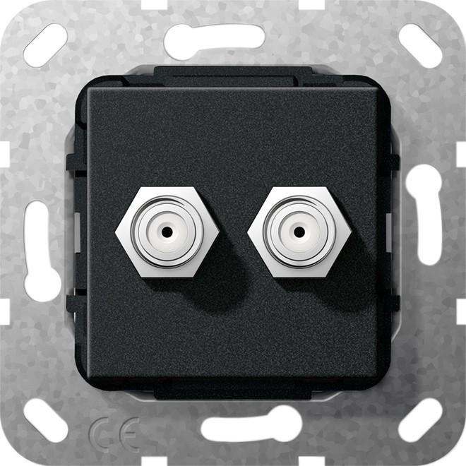 Actual product image Gira Switch series. Product colour: Black