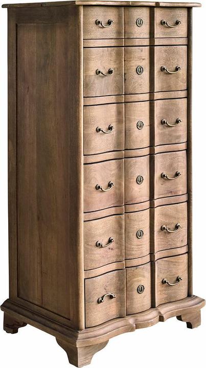 Produktbild Loberon Kommode Aiguillon braun (63 x 49 x 129 cm)