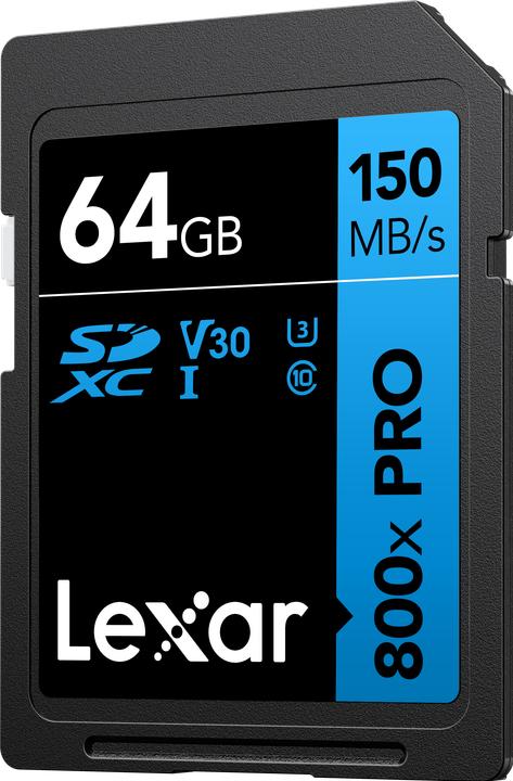 Immagine prodotto Lexar MEMORIA SDXC 64GB UHS-I/LSD0800P064G-BNNNG (64 GB, SDXC, U1, UHS-I)