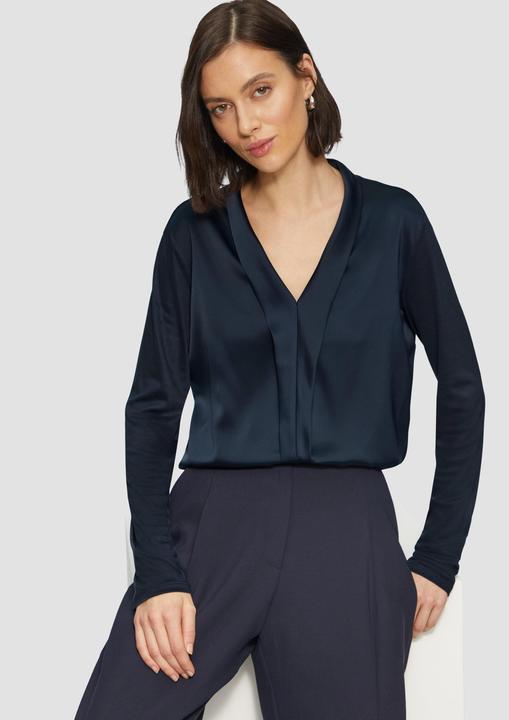 Image du produit S.Oliver T-Shirt Satin-Blusenshirt mit Blende (38)