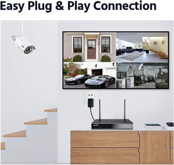 Actual product image Sannce WLAN Kamera Set für Überwachungssystem (2 Stück)