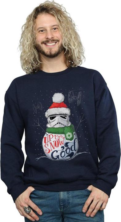 Actual product image Star Wars Mens Stormtrooper Up To Snow Good Sweatshirt (4XL)