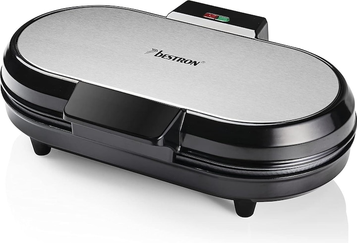 Actual product image Bestron Double waffle iron for classic heart-shaped waffles