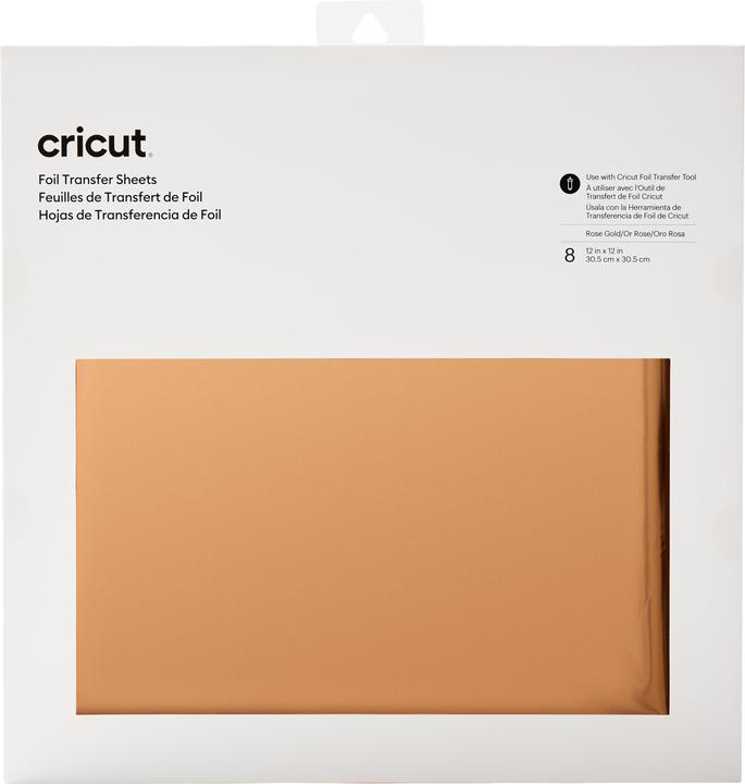 Cricut Transfer foil 30.5 x 30.5 cm rose gold