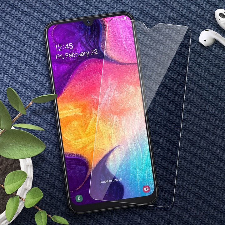 Produktbild Avizar Kristallklare Folie, Glas-Displayschutz (2 Stück, Samsung Galaxy A50)
