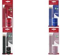 Immagine prodotto Faber-Castell Set di matite GRIP 2001, blu, blister (B, 3 x)
