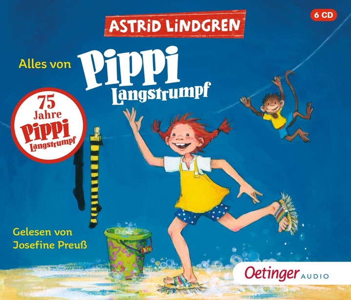 Immagine prodotto Tutto da Pippi Calzelunghe (Astrid Lindgren, Frank Gustavo, Angelo Reatrino, Cäcilie Heinig, Josefine Preuss, Tedesco)