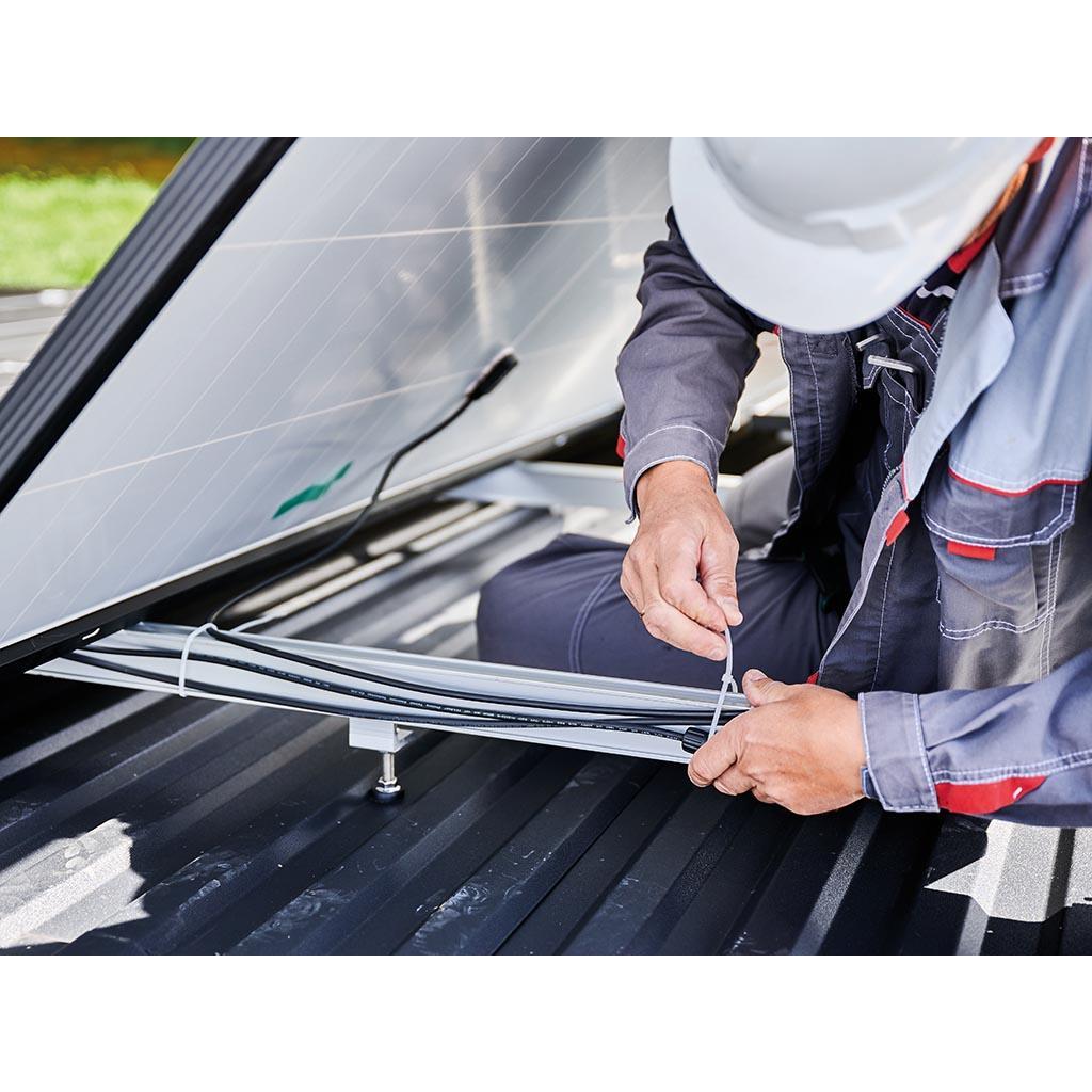 Thumbnail - Velleman, Kabelbinder, NYLON-KABELBINDER-SET - 2.5 mm x 100 mm - weiss (100-tlg.) (100 mm, 100 Stk.)