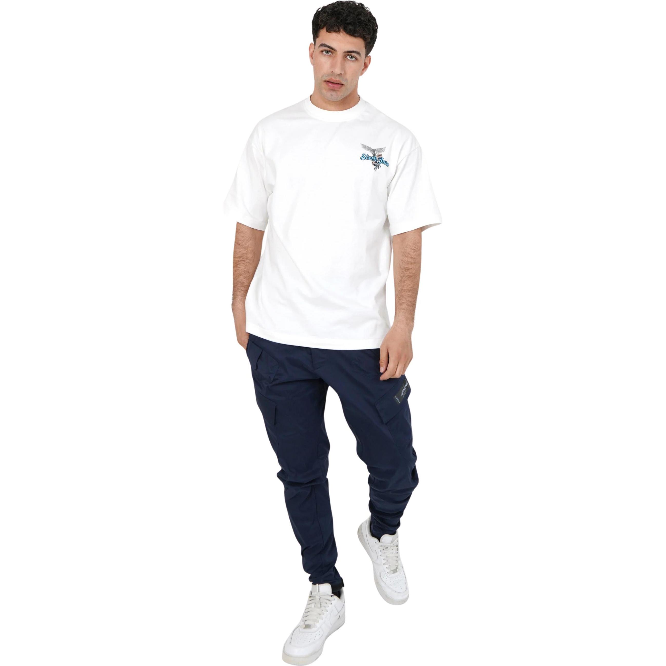 Sixth June, Herren, Shirt, Graphic T-Shirt, Weiss, (L)