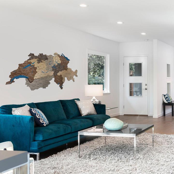Actual product image Enjoy The Wood Switzerland - 3D map (100 x 60 cm)