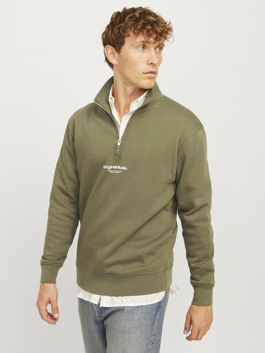 Produktbild Jack & Jones Text Sweatshirt mit halbem Reissverschluss Sweatshirt mit halbem Reissverschluss (S)