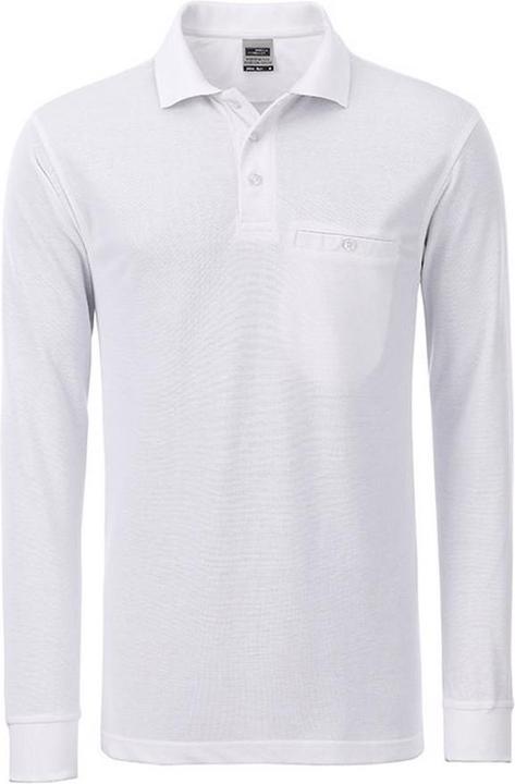 Immagine prodotto James & Nicholson Polo da lavoro a maniche lunghe con taschino sul petto (XL)