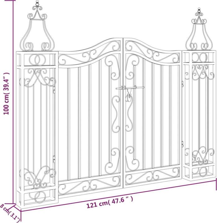 Produktbild vidaXL Gartentor