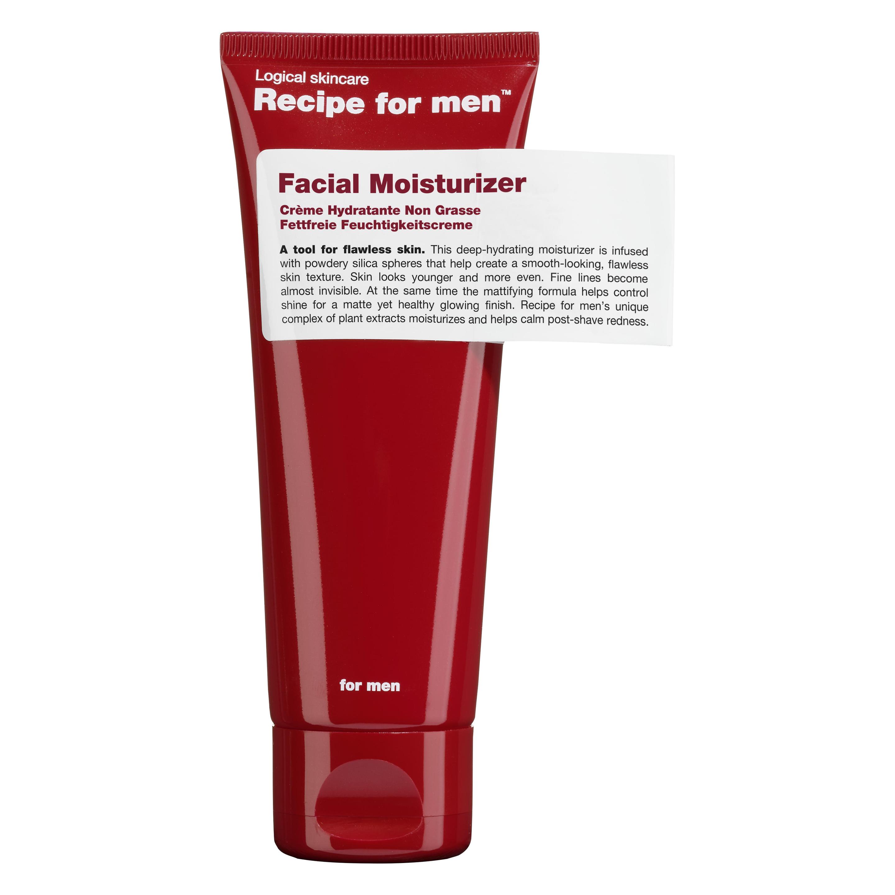 Recipe For Men, Gezichtscrème, Vetvrije Vochtinbrengende Crème (75 ml, Dagcrème)