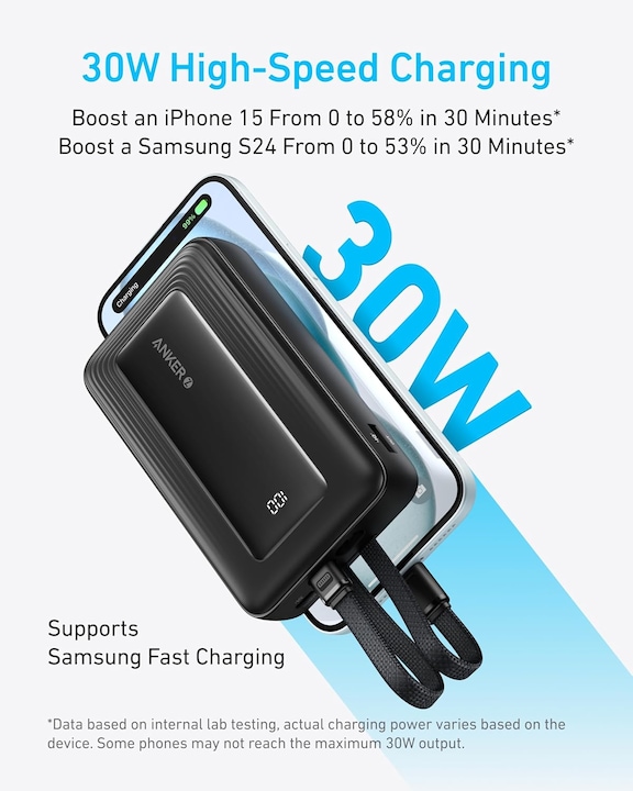 Produktbild Anker Power Bank 20K, 30W Black (20000 mAh, 30 W)