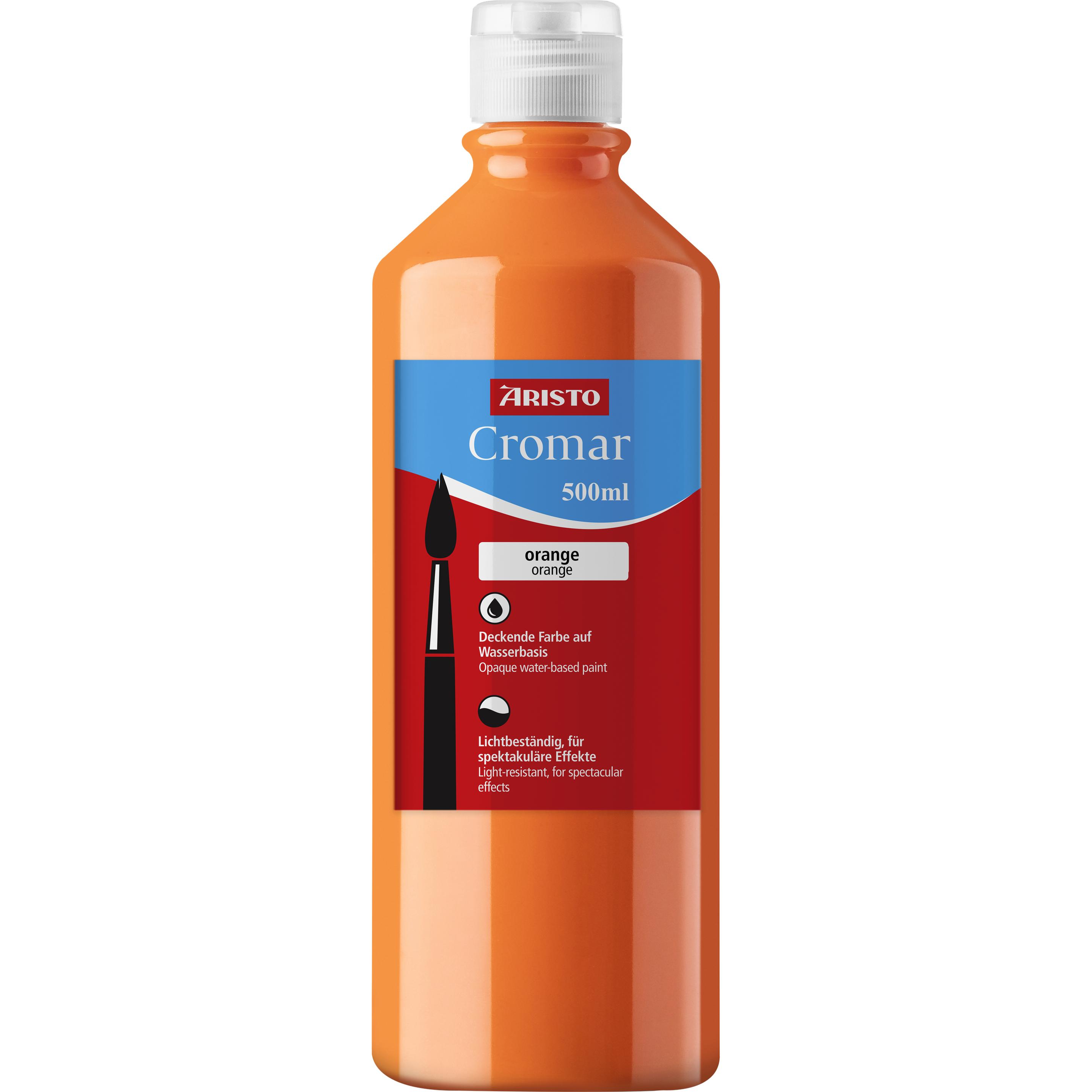 Aristo, Colore + Vernice per fai da te, Cromar 500 ml, orange (500 ml)