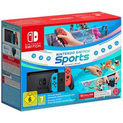 Nintendo Sportsnso Schalter, Spielkonsole, Blau, Rot