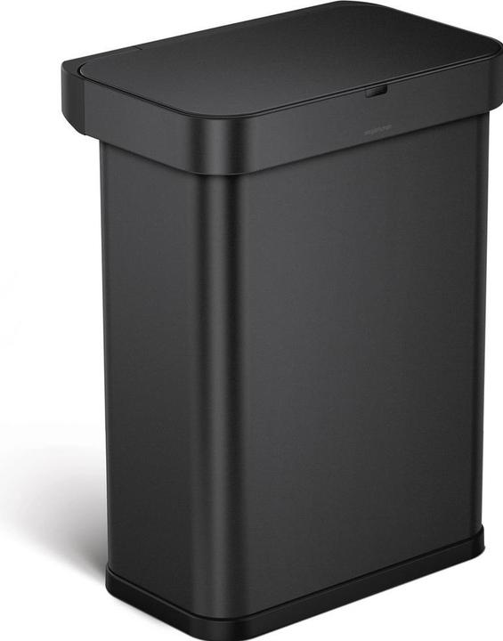 Image du produit Simplehuman poubelle rectangulaire à capteurs avec commande vocale et de mouvement (58 l)