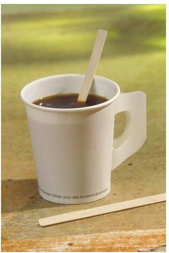 Produktbild Papstar Rührstäbchen Pure 1000 Stück Hellbraun (1000 x)