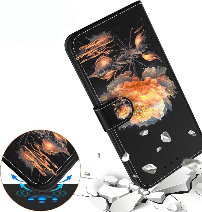 Actual product image Cover-Discount Galaxy S25 - Tasche Hülle mit Blüten Motiv (Samsung Galaxy S25)