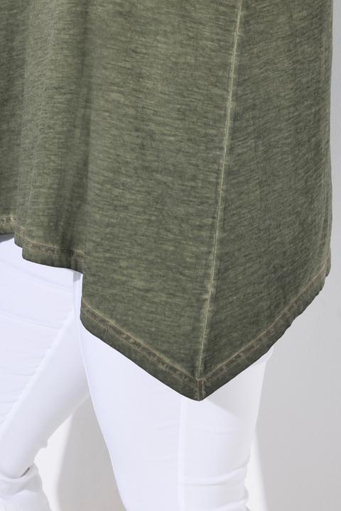 Produktbild Ulla Popken T-Shirt, cold dyed, A-Linie, V-Ausschnitt, Halbarm (42, 44)